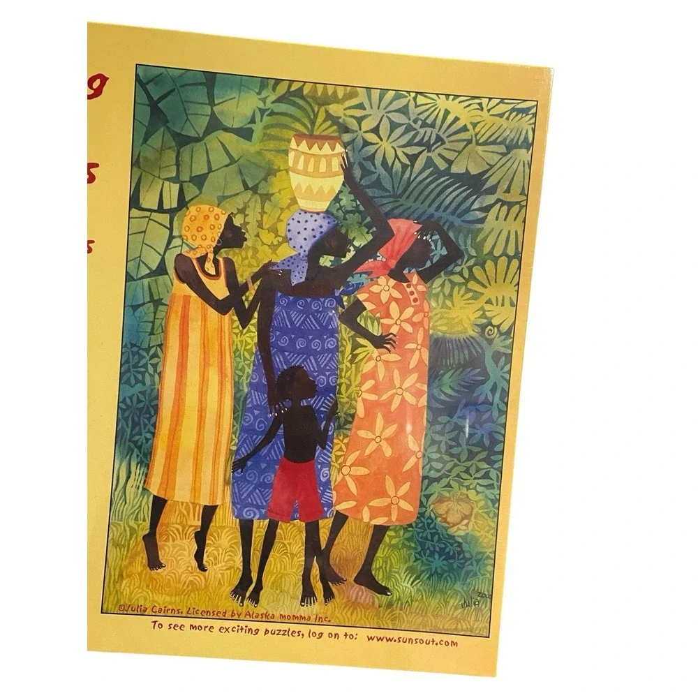 SunsOut Waiting for the Bus Julia Cairns 1000 Piece Puzzle Sealed 2000s
